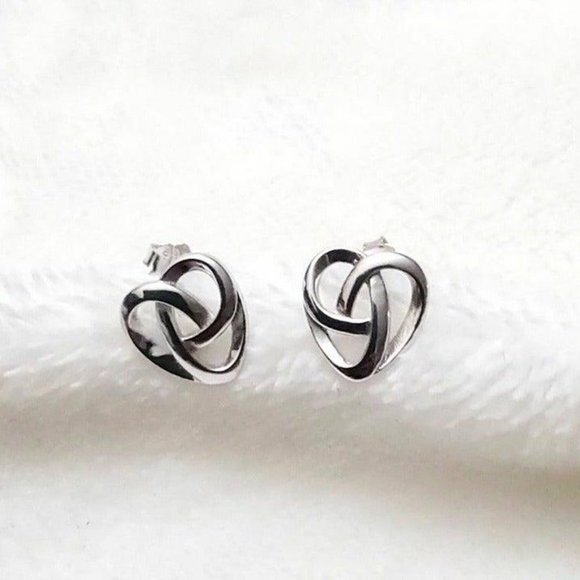Stampd Jewelry - Sterling Silver Celtic Heart Studs